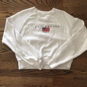 PACSUN Olympics long sleeve slight crop top
